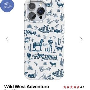 Wild West Adventure Phone Case Casely - Blue